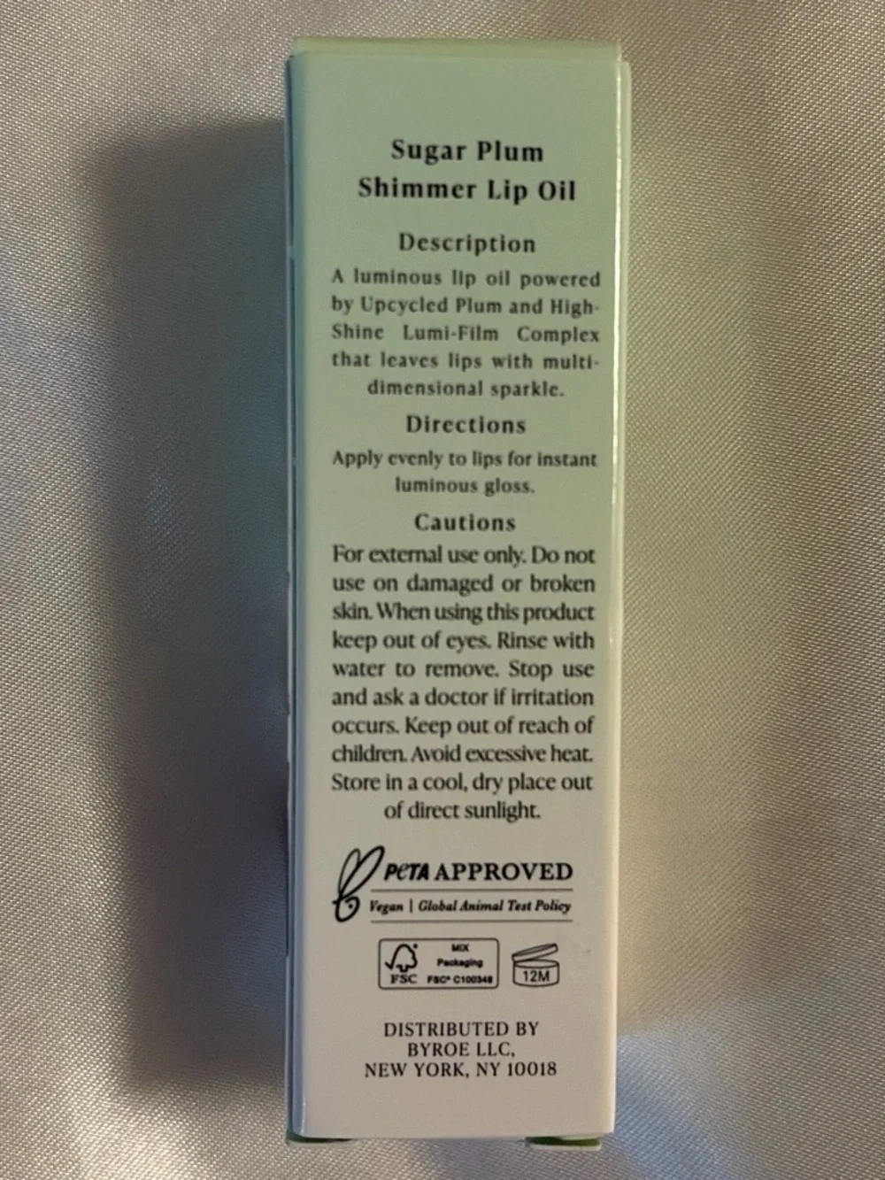 BYROE New York Sugar Plum Shimmer Lip Oil